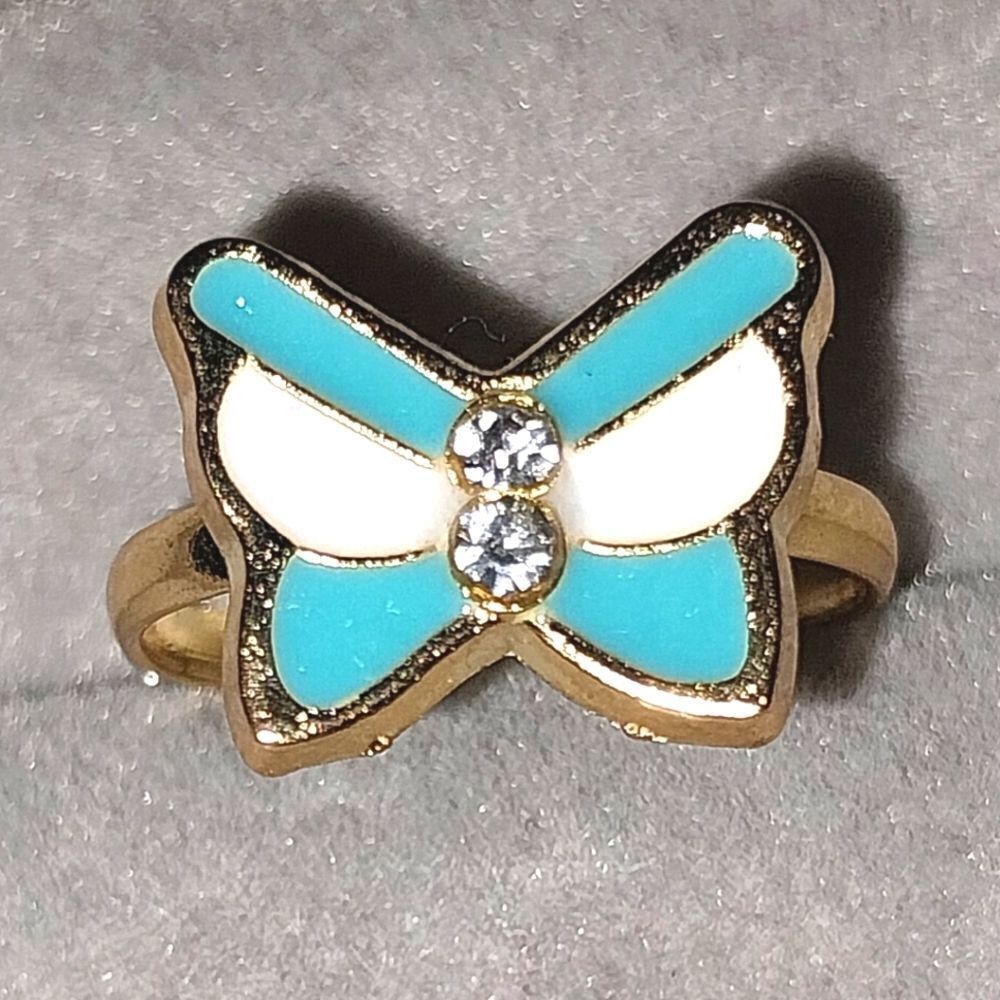 Super cute girls jeweled adjustable ring
